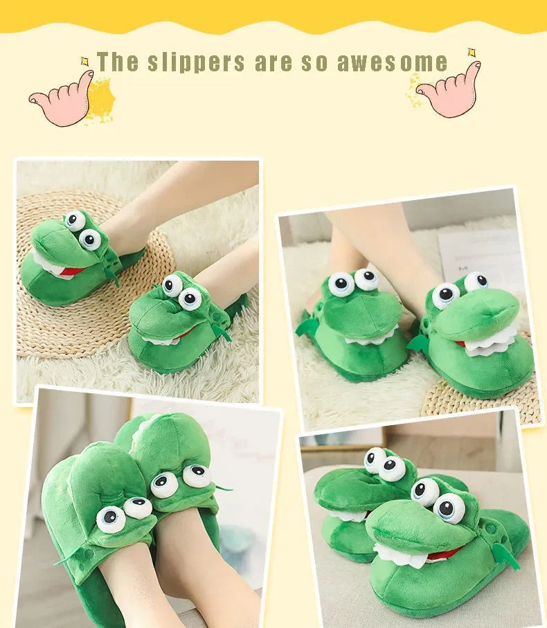 Cartoon Crocodile Slippers