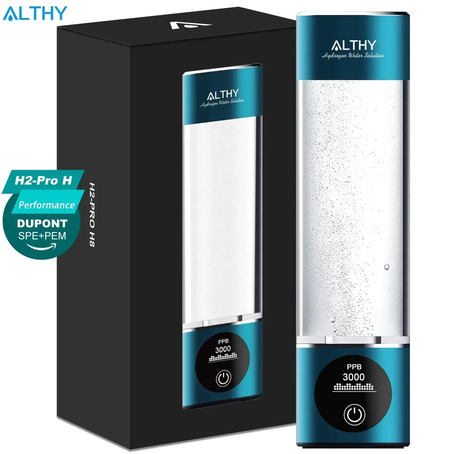 Portable Hydrogen Water Bottle