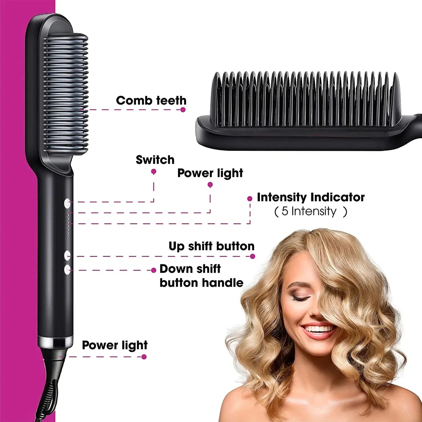 3-in-1 Pro Heated Hot Comb