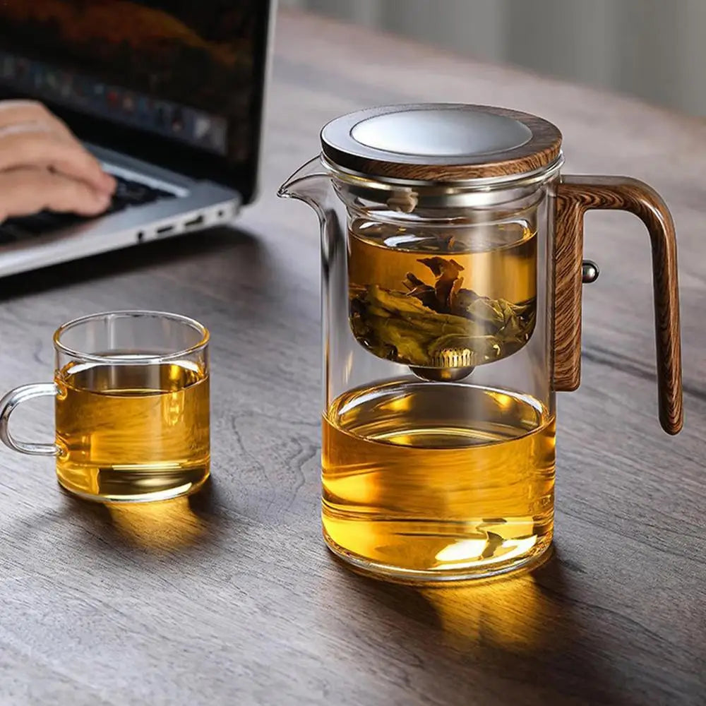 Heat-Resistant Glass Teapot with Infuser