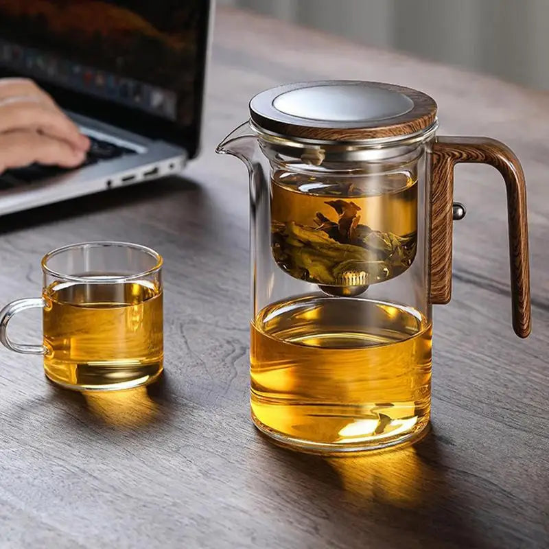 Heat-Resistant Glass Teapot with Infuser