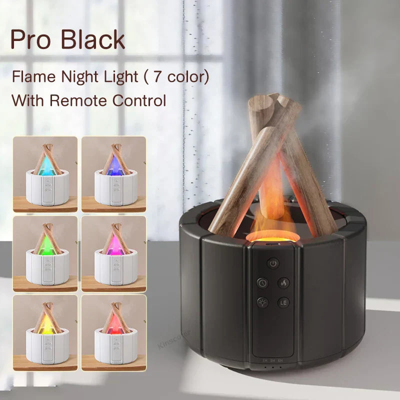 Simulated Flame Aromatherapy Diffuser