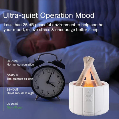 Simulated Flame Aromatherapy Diffuser