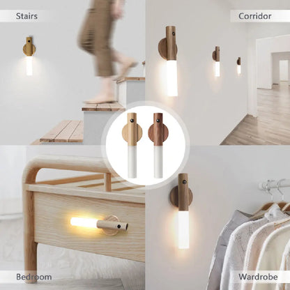 Minimalist LED Wooden Night Light