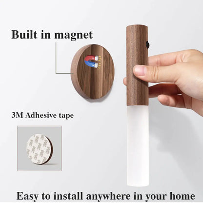 Minimalist LED Wooden Night Light