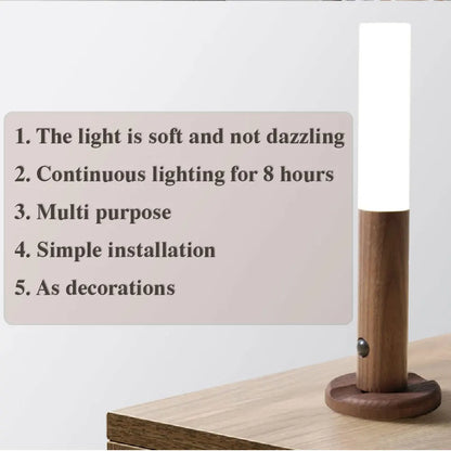 Minimalist LED Wooden Night Light