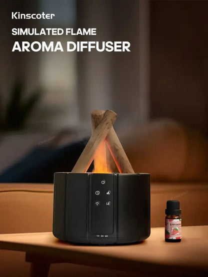 Simulated Flame Aromatherapy Diffuser