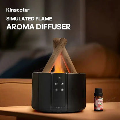 Simulated Flame Aromatherapy Diffuser