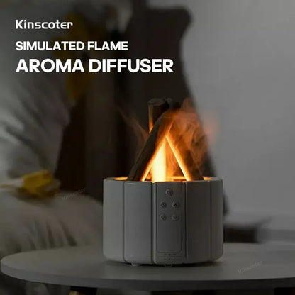 Simulated Flame Aromatherapy Diffuser