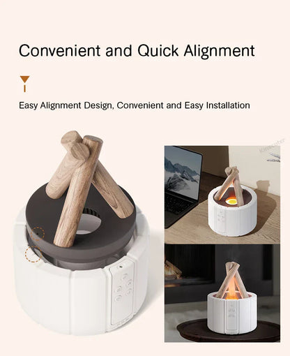 Simulated Flame Aromatherapy Diffuser