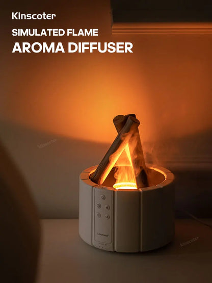 Simulated Flame Aromatherapy Diffuser