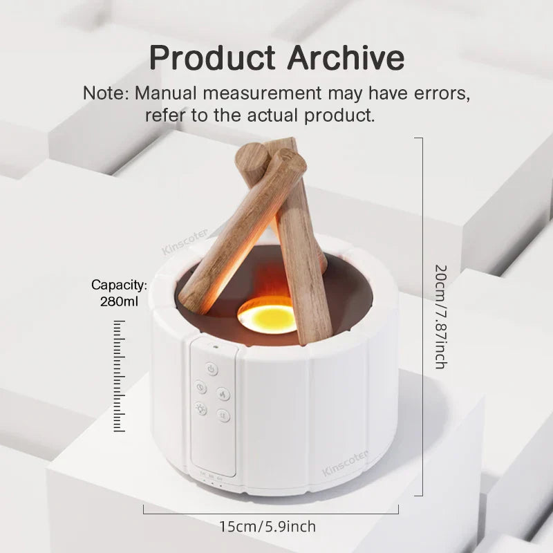Simulated Flame Aromatherapy Diffuser