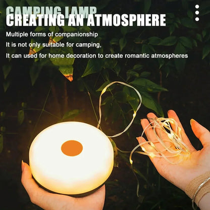Solar-Powered Camping String Lights