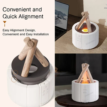 Simulated Flame Aromatherapy Diffuser