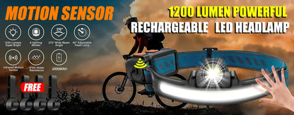 USB Rechargeable LED Headlamp
