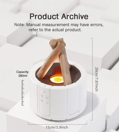 Simulated Flame Aromatherapy Diffuser