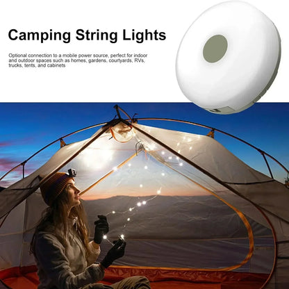 Solar-Powered Camping String Lights