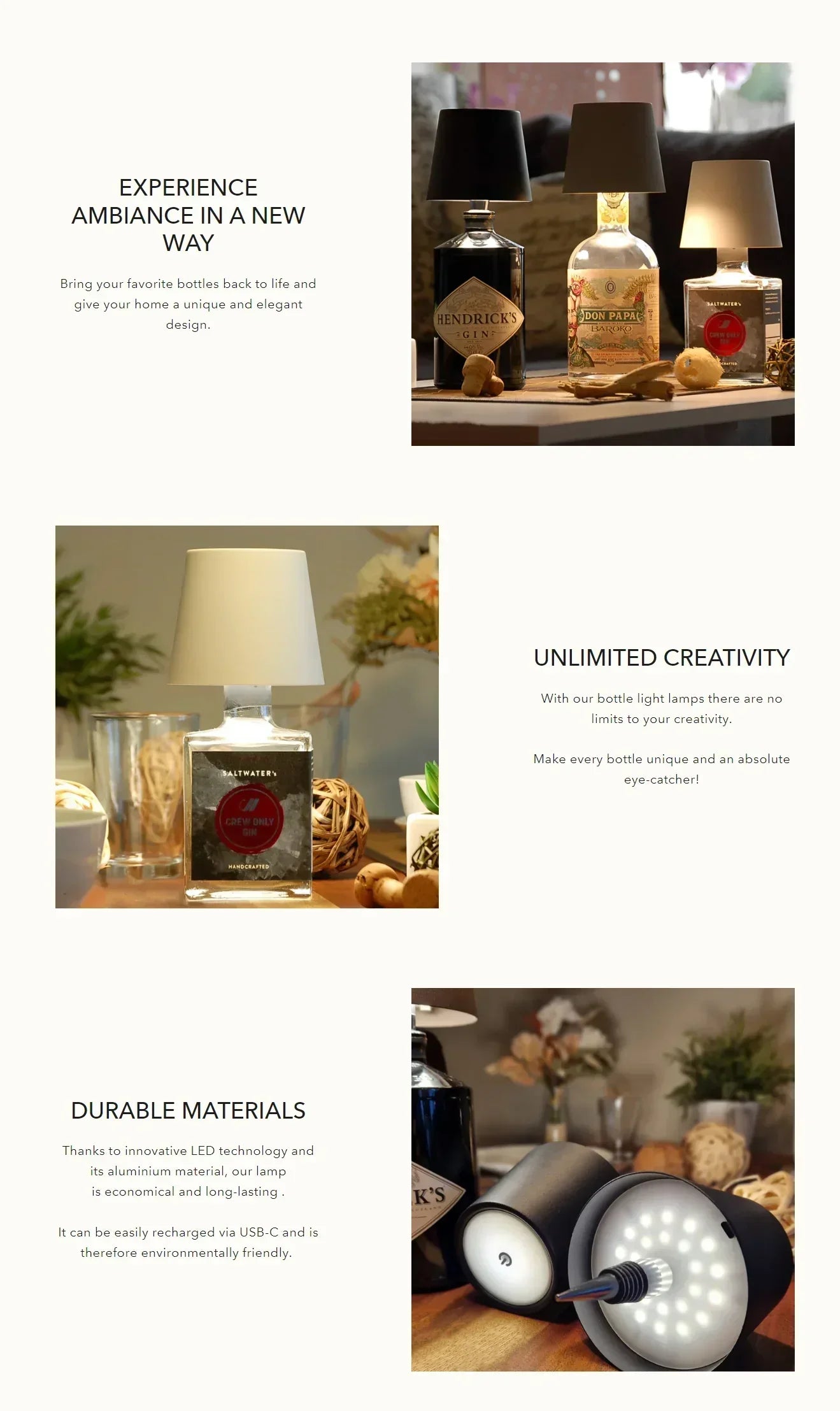 USB Wireless LED Bottle Lamp