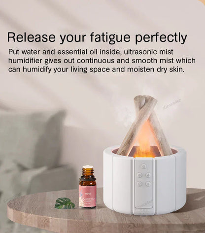 Simulated Flame Aromatherapy Diffuser